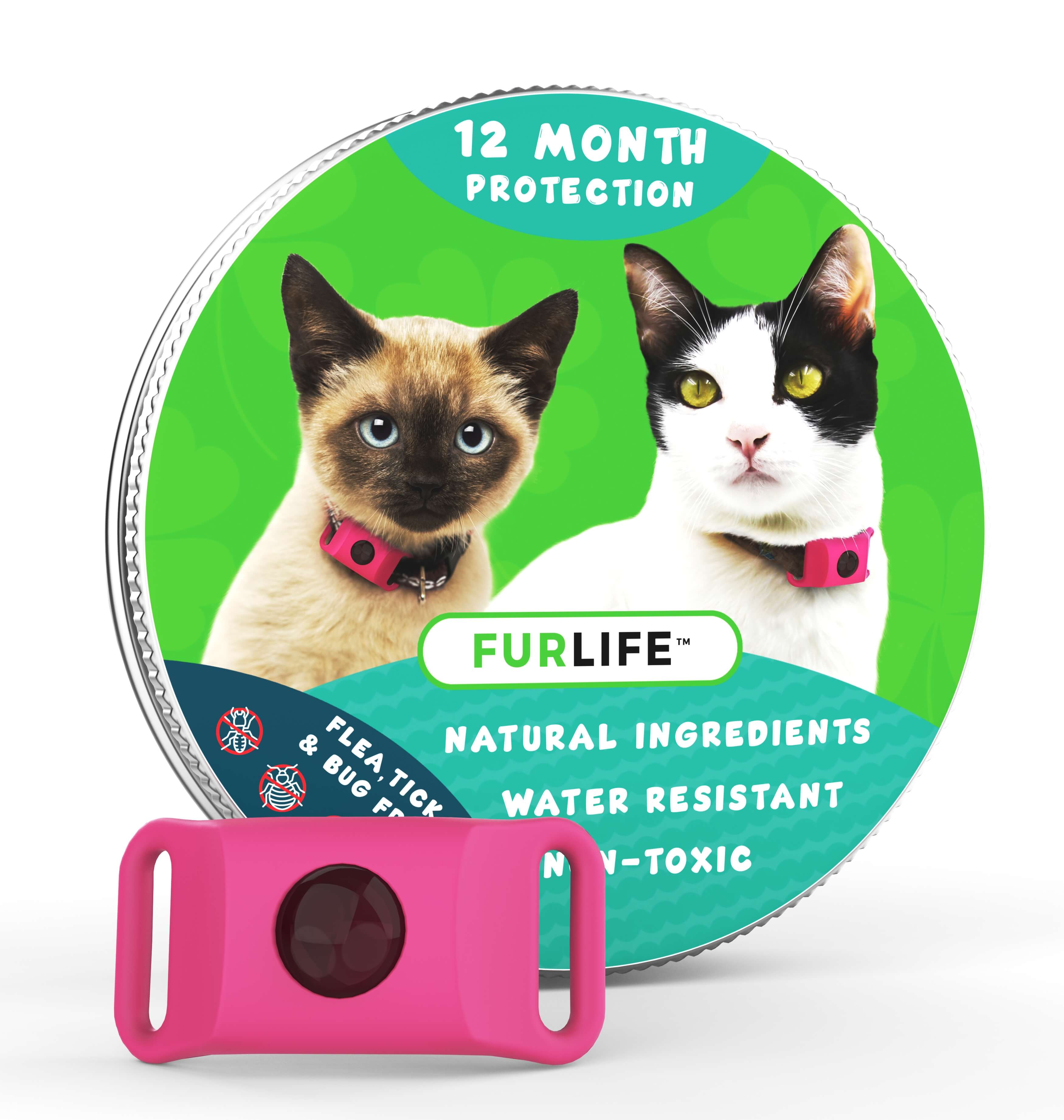 FurLife™ - 12 Months All Natural Flea and Tick Tags for Cats