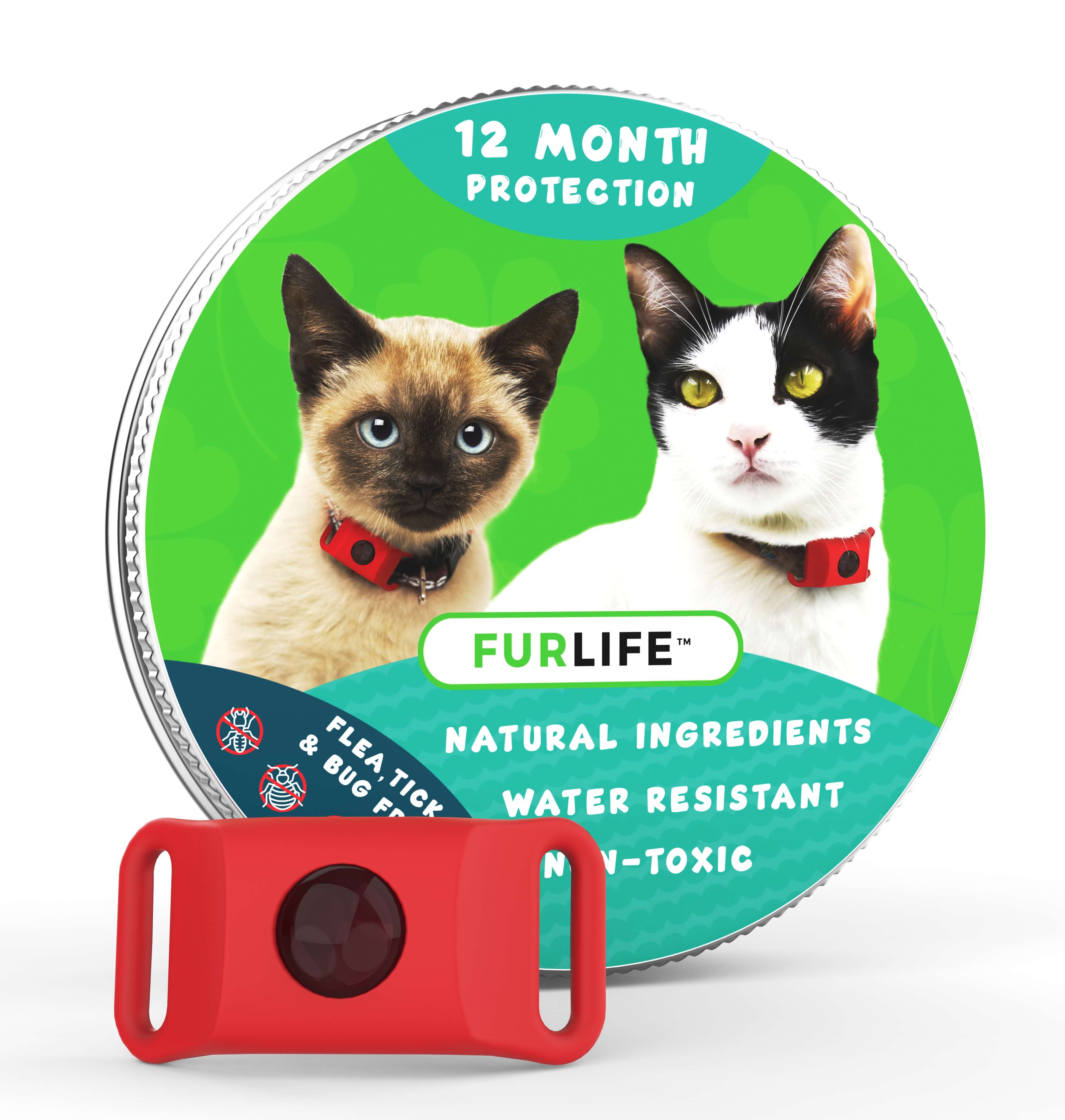 FurLife™ - 12 Months All Natural Flea and Tick Tags for Cats