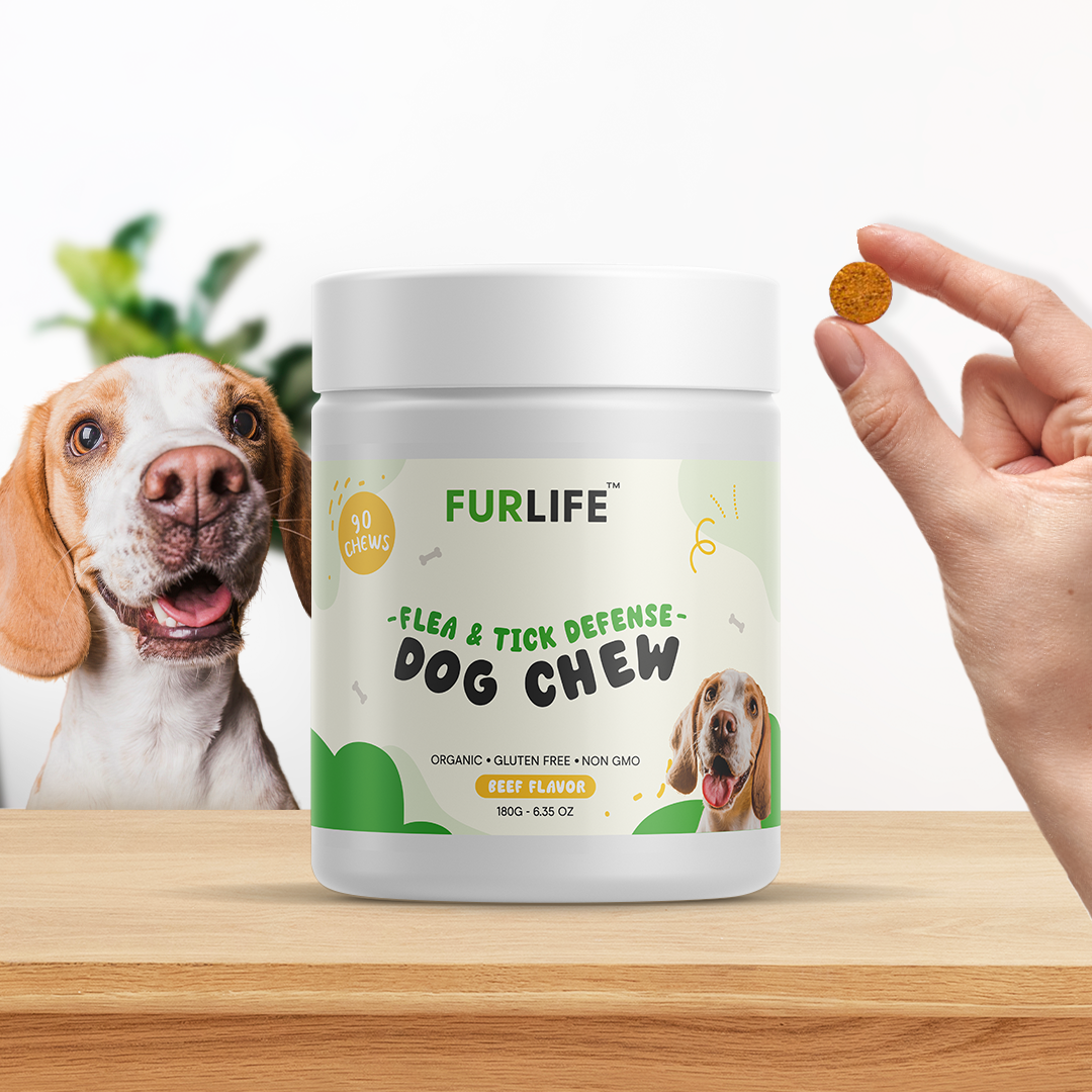 FurLife™ - All Natural Flea & Tick Defense Chews for Dogs