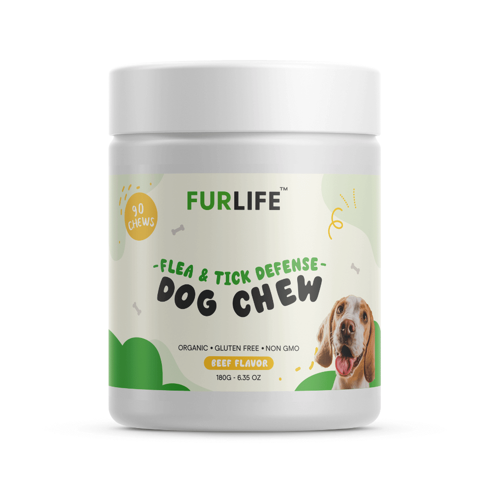 FurLife™ - All Natural Flea & Tick Defense Chews for Dogs