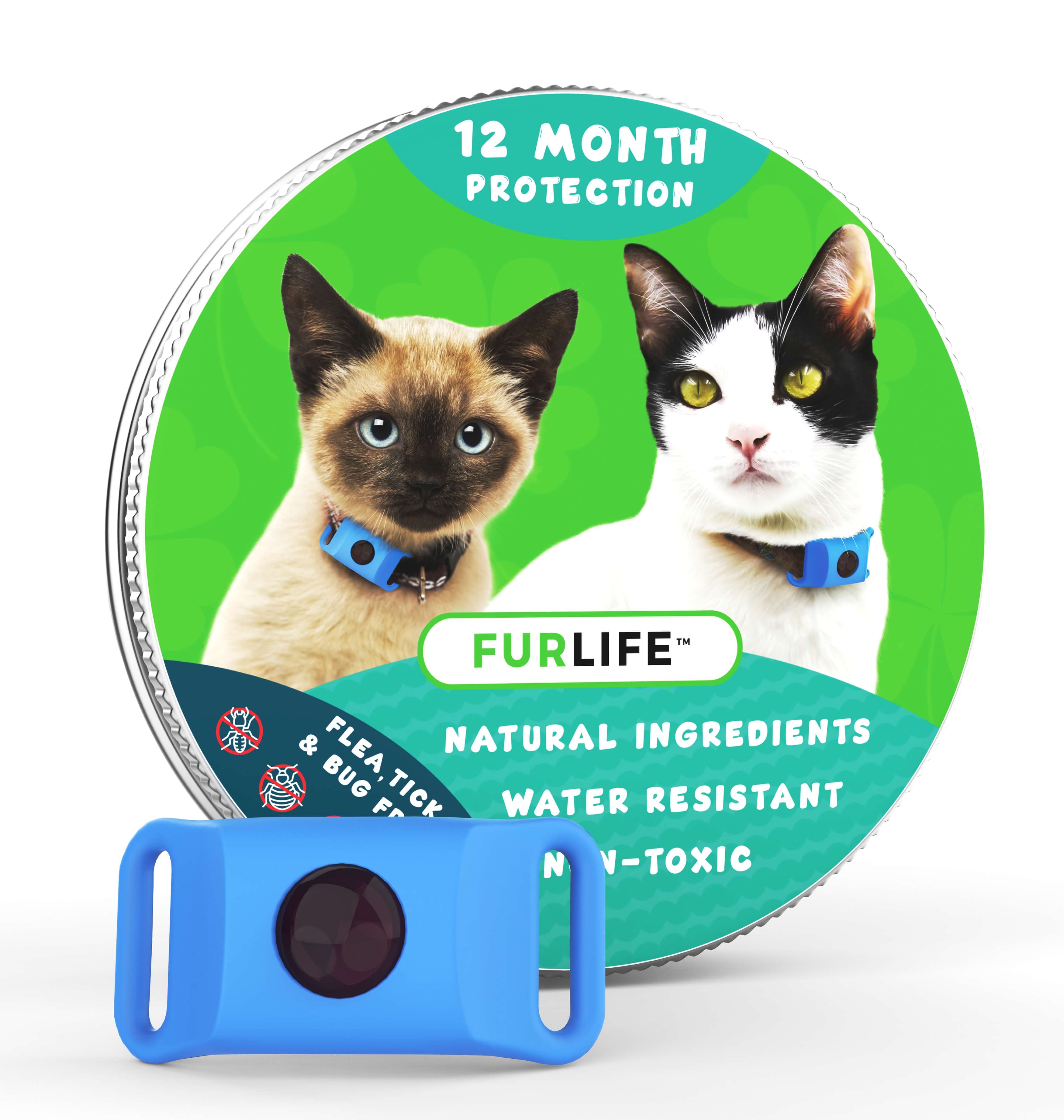 FurLife™ - 12 Months All Natural Flea and Tick Tags for Cats